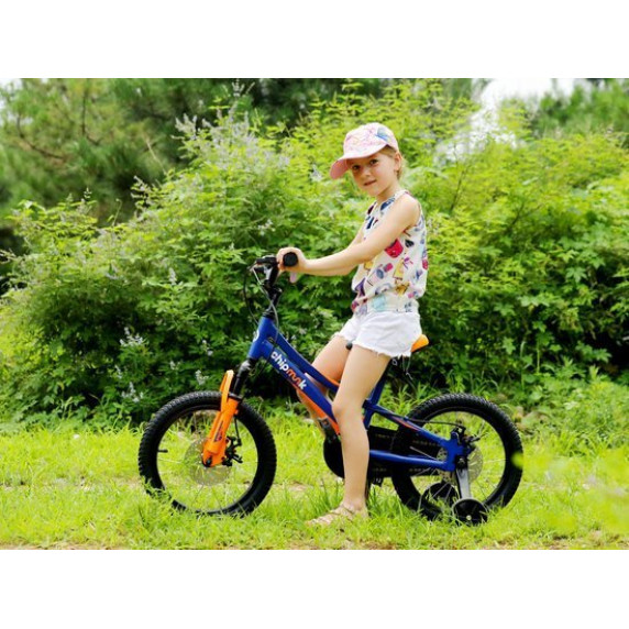 Gyerek bicikli ROYALBABY Explorer 16" CM16-3 - fekete/narancssárga