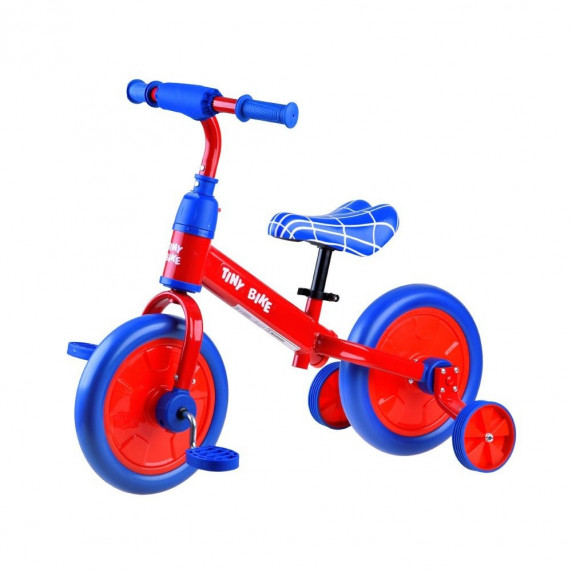 Gyerekjármű bicikli és futóbicikli 3az1-ben Inlea4Fun TINY BIKE Spider - Piros