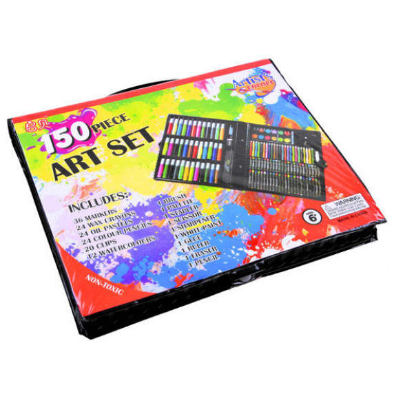 Rajz- és festőkészlet 150 darabos Inlea4Fun ART SET