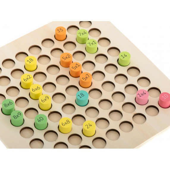  Fa montessori golyós mozaik puzzle Kruzzel 10980