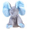 Interaktív Plüss figura elefánt Inlea4Fun - kék