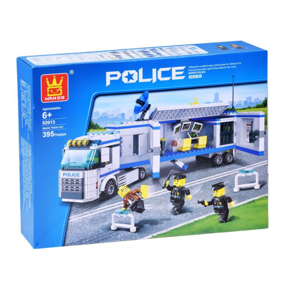 Építőjáték Rendőr állomás 395 db Inlea4Fun POLICE