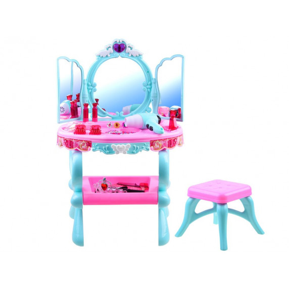 Fésülködő asztal székkel Inlea4Fun BEAUTIFUL DRESSER