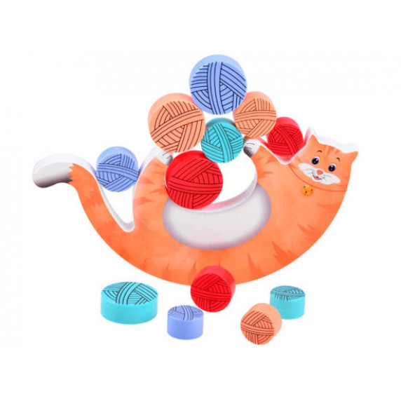 Egyensúlyozós játék cicás Inlea4Fun BALANCE CAT