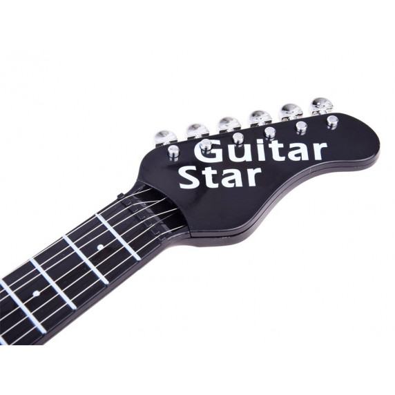 Elektromos játék gitár mikrofonnal Inlea4Fun GUITAR STAR - Fekete/piros