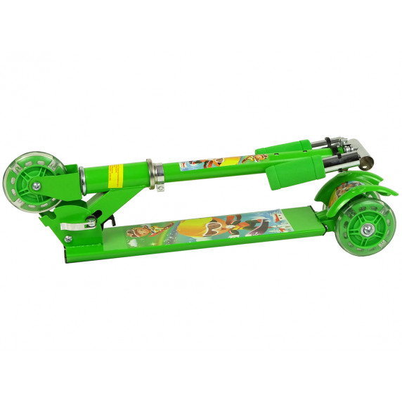 Roller LED kerekekkel Inlea4Fun - zöld