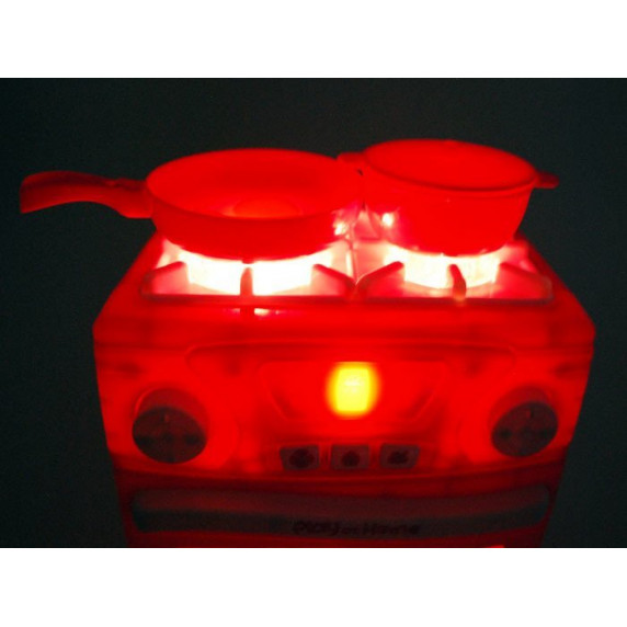 Játék gáztűzhely sütővel Inlea4Fun PLAY AT HOME OVEN - piros
