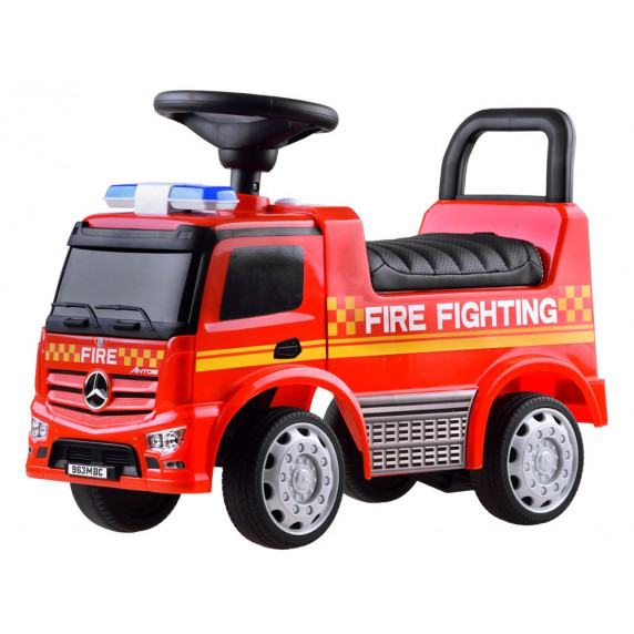 Lábbal hajtós gyerekjármű Inlea4Fun Mercedes Benz - Tűzoltó piros
