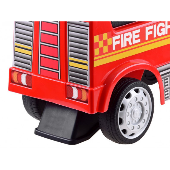 Lábbal hajtós gyerekjármű Inlea4Fun Mercedes Benz - Tűzoltó piros