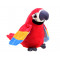 Beszélő plüss papagáj Inlea4Fun ADORABLE ANIMAL - piros