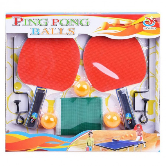 Ping-pong asztaliteniszütő készlet Inlea4Fun PING PONG BALLS - labda, ütő, háló