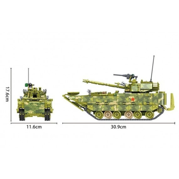 Építőjáték ZBD-05 TIP. tank 