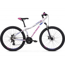 Női hegyi kerékpár KROSS MTB WOMAN LEA 3.0 DS 17" 2022 - fényes fehér / lila Előnézet