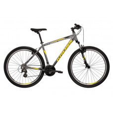 Férfi hegyi kerékpár KROSS MTB HEXAGON 2.0 L 21" 2022  - fényes grafit / fekete / sárga Előnézet