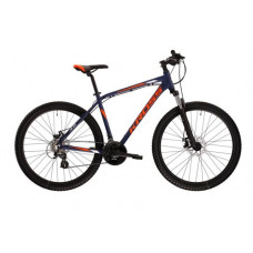 Férfi hegyi kerékpár KROSS MTB HEXAGON 3.0 M 19" 2022 - matt sötétkék/narancs/fehér Előnézet