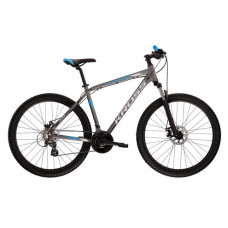 Férfi hegyi kerékpár KROSS MTB HEXAGON 3.0 L 21" 2022 - matt grafit/kék/szürke Előnézet