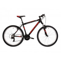 Férfi hegyi kerékpár KROSS MTB HEXAGON S 17" 2022 - fényes fekete / piros / szürke 