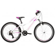 Gyerek kerékpár KROSS JUNIOR Lea Jr 2.0 12" 2022 -  fényes fehér/rózsaszín/lila Előnézet