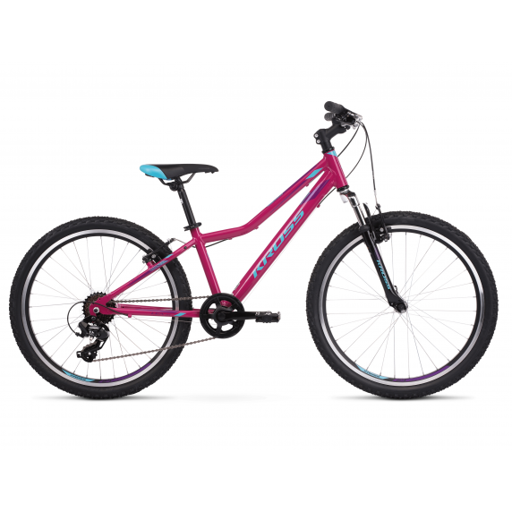 Gyerek kerékpár Lea Jr 1.0 12" 2022 KROSS Junior - fényes rózsaszín / kék / lila