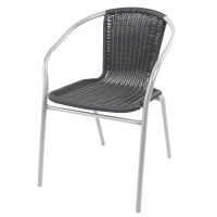 Kerti szék RATAN MC4608 Linder Exclusiv  ezüst/fekete 