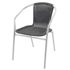 Kerti szék RATAN MC4607 Linder Exclusiv  ezüst/fekete 