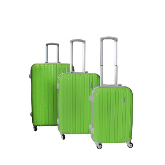 Bőrönd szett Linder Exclusiv PREMIUM COLOR ALUMINUM MC3060 S,M,L - zöld