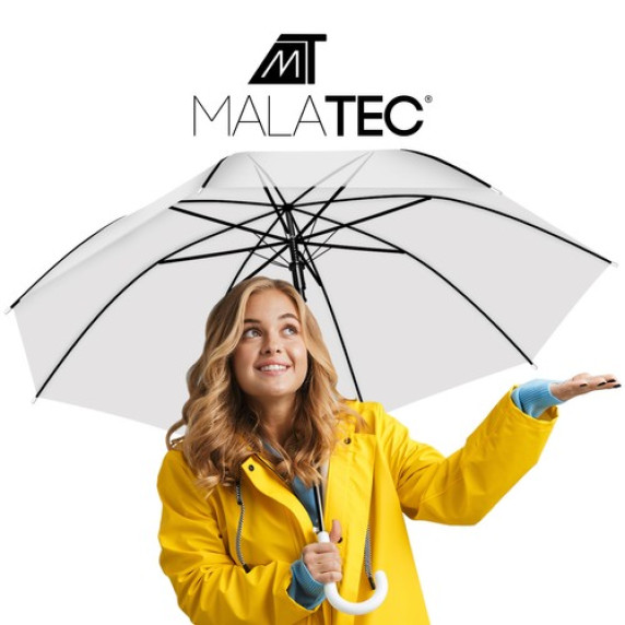 Esernyő 93 cm MALATEC - Fehér átlátszó
