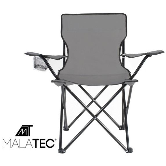 Összecsukható kemping szék MALATEC Relax - Szürke