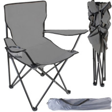 Összecsukható kemping szék MALATEC Relax - Szürke Előnézet