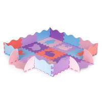 Habszivacs szőnyeg puzzle 25 darabos iPLAY - Lila/rózsaszín 