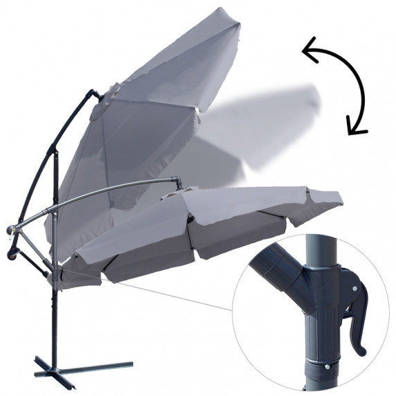 Függő napernyő 350 cm MALTEC - Bézs