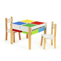 Kreatív faasztal székekkel ECOTOYS 