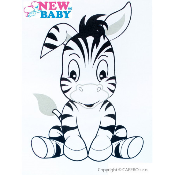 Gyerekfotel New Baby Zebra - szürke