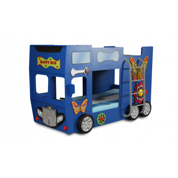 Gyerekágy Happy Bus Inlea4Fun  - Kék
