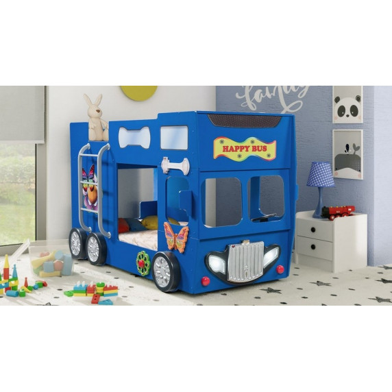 Gyerekágy Happy Bus Inlea4Fun  - Kék