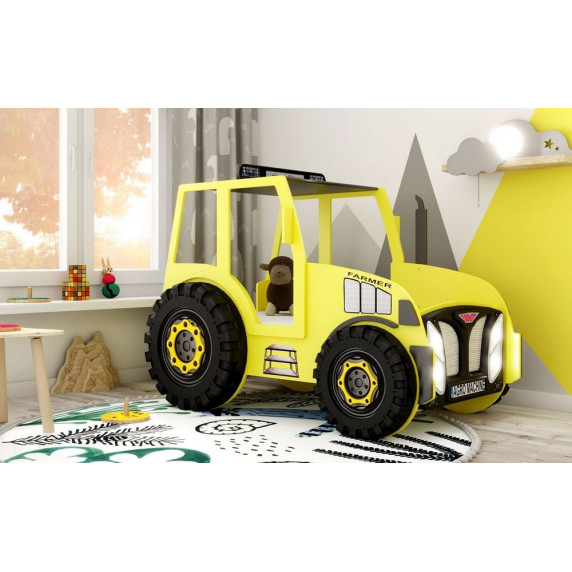 Gyerekágy Traktor Farmer Inlea4Fun  - Sárga