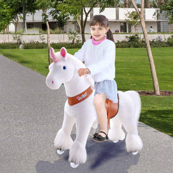 Vágtázó póni PonyCycle 2020 White Unicorn - Nagy