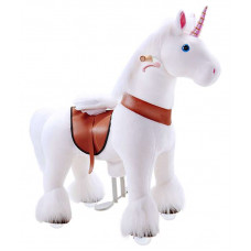 Vágtázó póni PonyCycle 2021 White Unicorn - Kicsi Előnézet