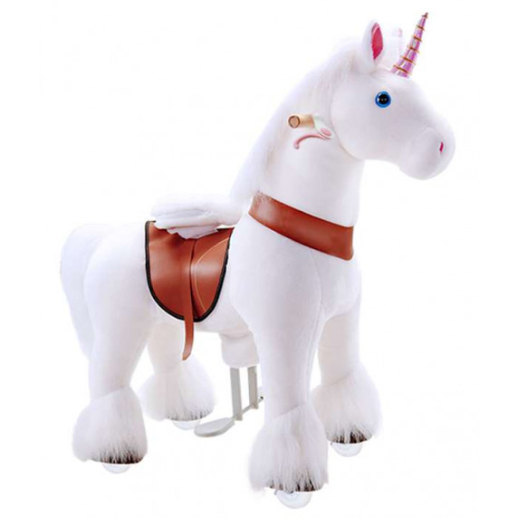 Vágtázó póni PonyCycle 2021 White Unicorn - Nagy