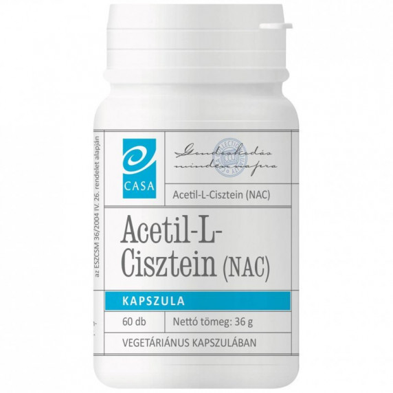 Casa N-Acetil L-Cisztein (NAC) immunerősítő és nyákoldó kapszula