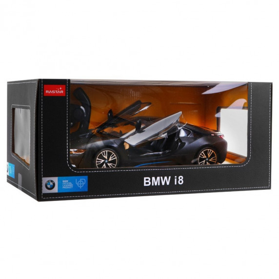 RC Távirányítós autó BMW i8 RASTAR 1:14 - fekete