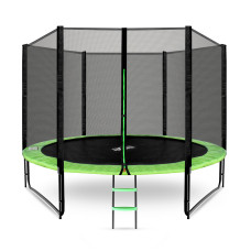 Trambulin külső védőhálóval 305 cm + létra AGA SPORT PRO MRP1010LG - Világos zöld Előnézet