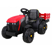 Titanium traktor utánfutóval - piros 