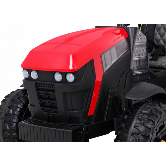 Titanium traktor utánfutóval - piros