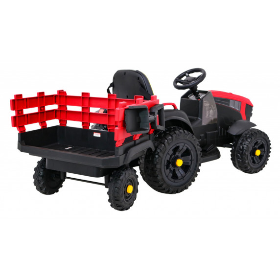Titanium traktor utánfutóval - piros
