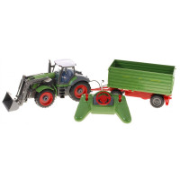 Távirányítós RC traktor pótkocsival 1:28 Inlea4Fun - Zöld/zöld 