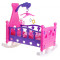 Játékbölcső babáknak Inlea4Fun MUSICAL ROCKING BED - rózsaszín