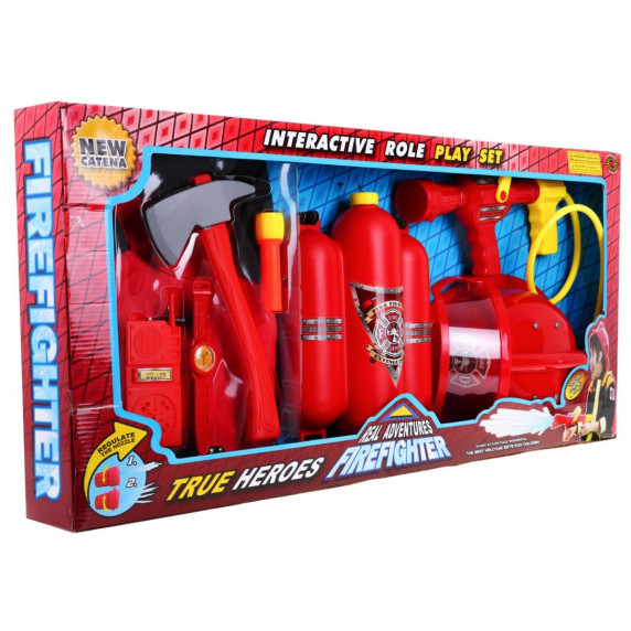 Tűzoltó jelmez kiegészítőkkel Inlea4Fun TRUE HEROES 