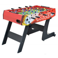 Asztali foci csocsó asztal 121x61x81 cm - piros 