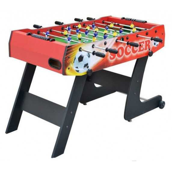 Asztali foci csocsó asztal 121x61x81 cm - piros